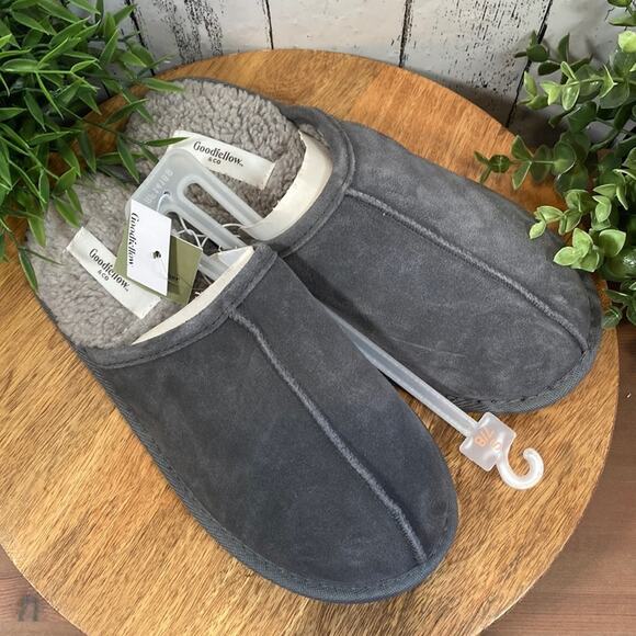 Goodfellow & Co Men's Alex Scuff Slide Leather Slippers Size S(7/8) - Picture 2 of 6